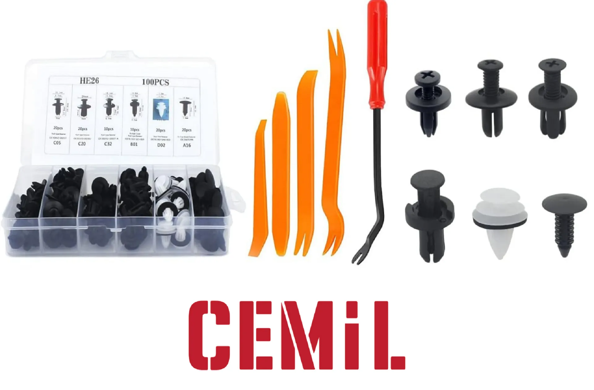 Cemil Otomotiv klips seti ve sökme aparatları